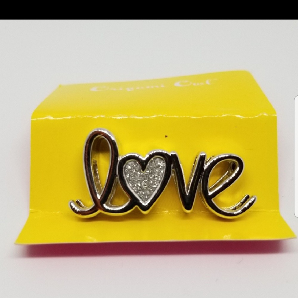 Origami  owl Silver Love Slider